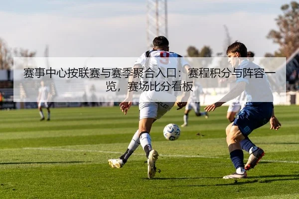 赛事中心按联赛与赛季聚合入口：赛程积分与阵容一览，赛场比分看板
